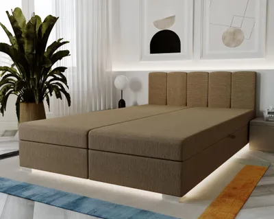 Produktbild von Kontinentales Bett 160x200 ROSIE 6 - braun
