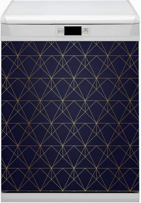 Produktbild von Magnetmatte Geschirrspüle Abwaschbar Küche Magnete  Nachbildung 60x80 cm  - Musterdreiecke