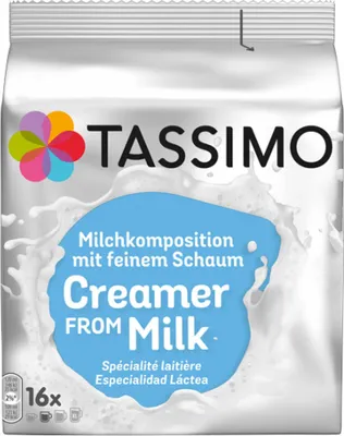 Obrázek produktu pro Tassimo Milk Composition, káva, mléčná kapsle, mléčná pěna, 16 T-disků