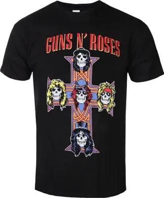 Produktbild von Guns N Roses - T-Shirt für Herren/Damen Uni RO772 (L) (Schwarz)