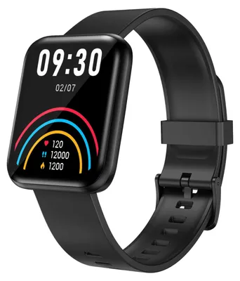 Produktbild von Lenovo Smartwatch E1 Max 1,69" Touchdisplay, Bluetooth 5.1, IP68, Herzfrequenz, Blutdruck, SpO2, Körpertemperatur, Android, iOS, Schwarz