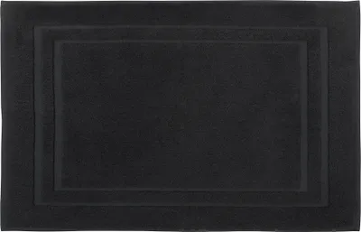 Produktbild von DoubleDry Hotel Badematte 50 x 80 cm – 100% Baumwolle – Weich und Saugfähig – Schwarz