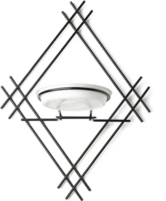 Produktbild von Dąstal Wandflorist - Minimalistisches Design 41 cm Schwarz