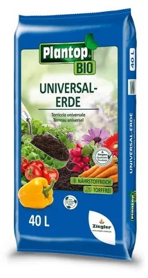 Produktbild von Plantop  Universal-Erde Kultursubstrat, torffrei, 40 Liter