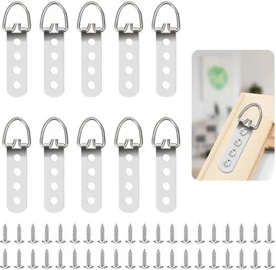 Produktbild von Bildhängerset 10-teilig D-Ring mit Schrauben