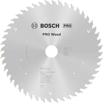 Produktbild von PRO Wood cordless Kreissägeblatt, 165 x 1,5 x 20 mm, T48