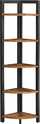 Immagine prodotto di Libreria angolare con 5 ripiani - 30 x 30 x 150 cm