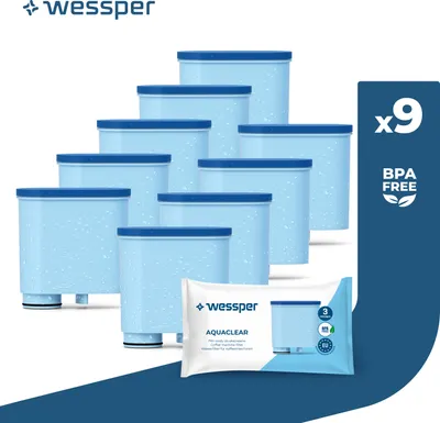 Produktbild von Wessper Wasserfilter kompatibel mit Philips AquaClean CA6903/10 CA6903/22 CA6903 Kalkfilter, Aqua Clean Filterpatrone für Saeco und Philips 9er-pack
