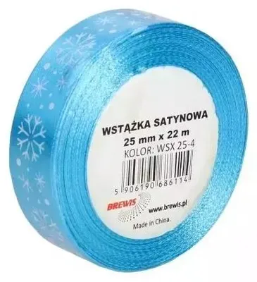 Obrázok produktu pre Saténová stuha s vianočným motívom 25mmx22m