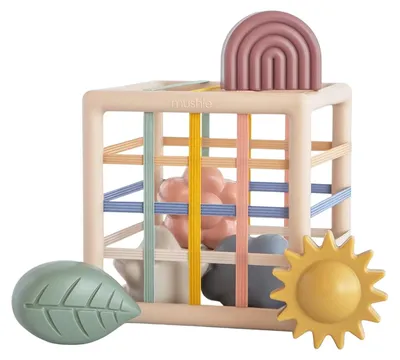 Produktbild von Mushie Formensortierer - Elastic - Multi Color