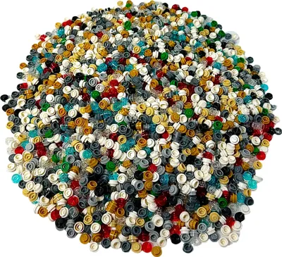 Obrázok produktu pre LEGO® 1x1 okrúhle doštičky zmiešané farby - 4073 NOVINKA! Množstvo 500x