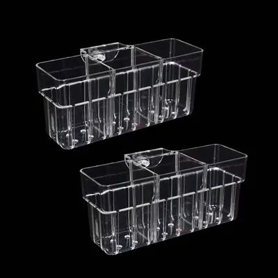 Image de Support pour plantes d'aquarium - Lot de 2 - 3 compartiments