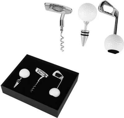 Produktbild von Unyqoos® Flaschenöffner-Set – ergonomischer Flaschenöffner aus Zinklegierung mit elegantem Golf‑Design, kompakt & tragbar, ideal für Bar, Party & Geschenk
