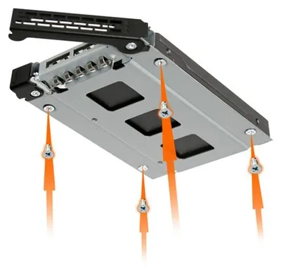 Zdjęcie produktu dla Icy Dock ToughArmor, Czarny, 7,9.5 mm, 0, 1, BIG, JBOD, 101,2 mm, 161,2 mm, 25,4 mm