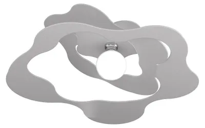 Immagine prodotto di Plafoniera Moderna Ripples Metallo Grigio 1 Luce E27 D.70Cm
