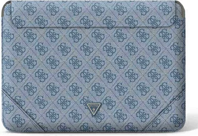 Produktbild von Guess Sleeve GUCS14P4TB 13/14  blau/blau 4G Uptown Triangle Logo Handyhülle