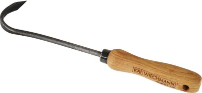 Produktbild von Gartenhacke Geschmiedeter Premium Teak Sauzahn als robuster Hand-Kultivator exklusive Gartengeräte mit Teakholz Griff