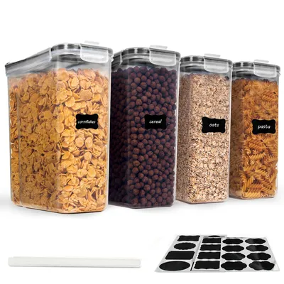 Produktbild von Frischhaltedose 4L Behälter Küche mit Deckel für Trockenlebensmittel, Polypropylen (PP), BPA frei Kunststoff Vorratsdosen luftdicht