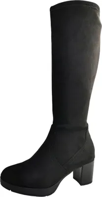 Produktbild von Jana Damenschuhe Reißverschluss Schaftstiefel Schwarz Freizeit, Schuhgröße:39 EU