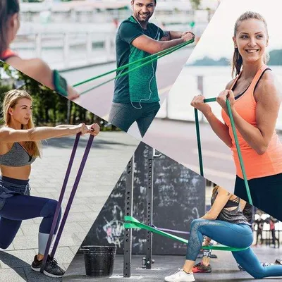 Immagine prodotto di Set di fasce elastiche per l'allenamento della forza e la mobilizzazione - unisex - Set multicolore da 5 pezzi