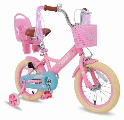 Produktbild von Kinderfahrrad 12 Zoll mit Stützrädern und Korb