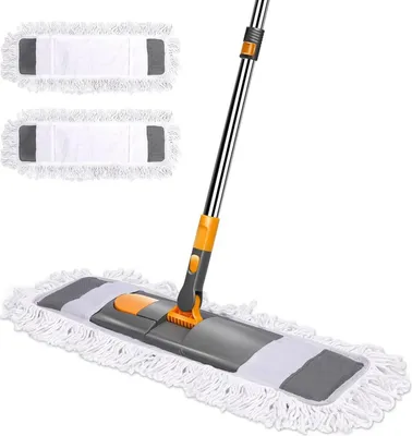 Produktbild von MASTERTOP Wischmop mit Moppads, Teleskopstiel, Mikrofaser - Bodenwischer
