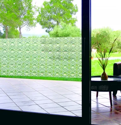 Produktbild von LINEA Fix Dekorfolie - statische Fensterfolie D-70 Blumen Minirolle 150 x 46 cm