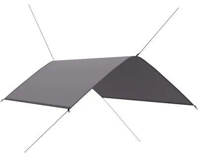 Produktbild von vidaXL Outdoor-Tarp 3x2 m Grau