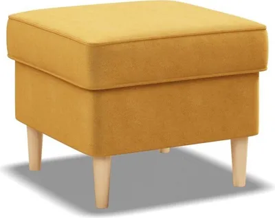 Produktbild von Fußhocker für Sessel, Pouffe-Fußhocker, wohnzimmer Sitzpouf 49x49cm, Gelb