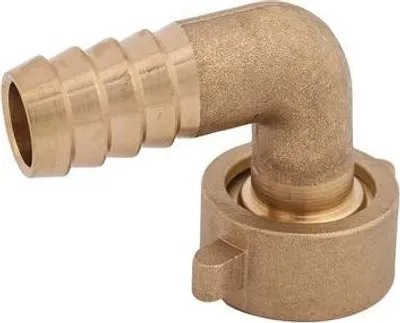 Produktbild von Js Winkelverschraubung Flachdichtend, 1/2"X3/4", Messing
