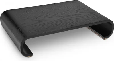 Produktbild von Navaris Bildschirm Holzständer TV Ständer - Computer Tisch Schreibtisch Monitorständer Bank - Schreibtischaufsatz aus Eichenholz in Schwarz