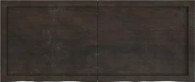 Obrázek produktu pro vidaXL Stolová deska tmavě hnědá 120x50x(2-4)cm dubový masiv