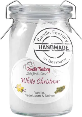 Produktbild von Candle Factory Baby Jumbo White Christmas Duftkerze Dekokerze 308052