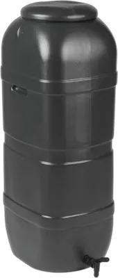 Image de Réservoir d'eau 100 L, modèle étroit - avec robinet et couvercle étanche - noir
