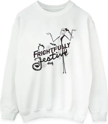 Produktbild von Disney - "The Nightmare Before Christmas Frightfully" Sweatshirt für Damen BI31976 (4XL) (Weiß)