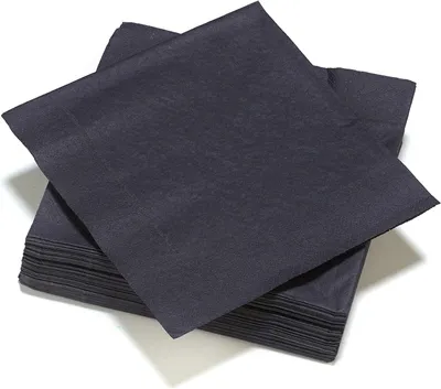 Produktbild von Le Nappage - Servietten aus Seidenwatte - Schwarz - -e Papierser