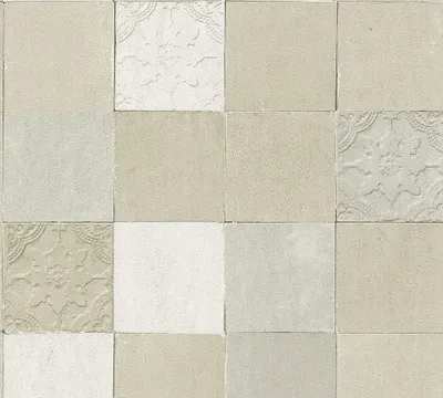 Produktbild von Livingwalls Fliesentapete New Walls Finca Home Vliestapete creme grau 10,05 m x 0,53 m