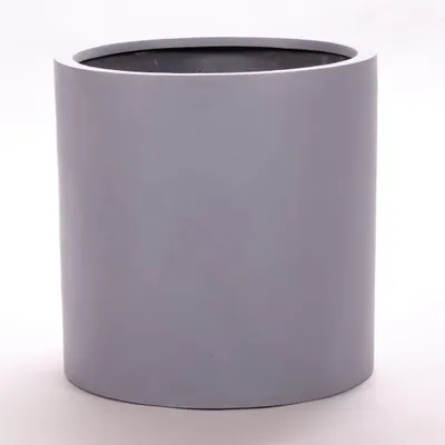Produktbild von Elegant Einrichten | Pflanzkübel | Fiberglas | zylindrisch | D40xH40cm | grau.