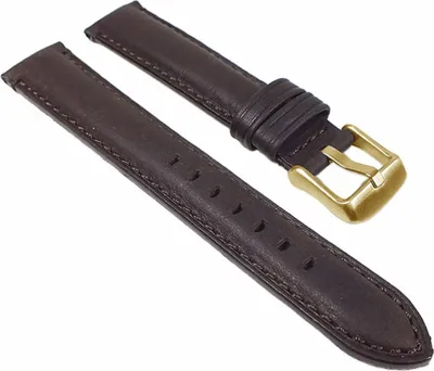 Produktbild von Ranger Ersatzband Uhrenarmband Kalbsleder Band Dunkelbraun 24024G, Stegbreite:18mm
