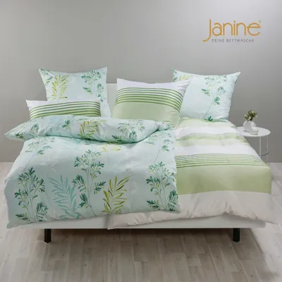 Produktbild von Janine Bettwäsche PALERMO Mako-Satin BL 135x200 cm weiß Bettbezug