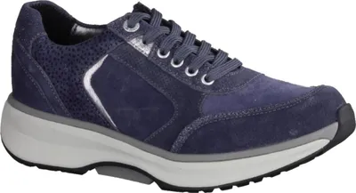 Produktbild von Xsensible Georgia  Damen Sneaker mit Dämpfung, Bequem, Leder, Denim Fantasy - Damenschuhe Bequeme Schnürschuhe, Blau, leder (stretchleder)