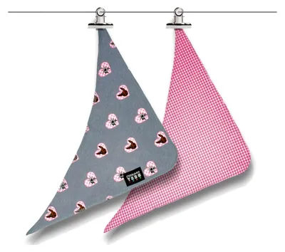 Produktbild von Best Halstuch Herzerl Rosa M - Landhaus-Chic