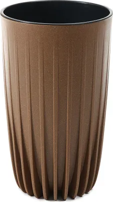 Produktbild von HowHomely Blumentopf Rund 51 cm Höhe, Pflanzkübel, Braun Übertopf für garten balkon