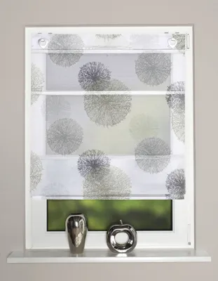 Produktbild von Home Wohnideen Raffrollo Pusteblume stein 130 x 80 cm