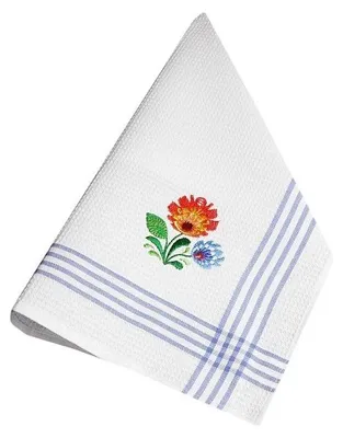 Obrázek produktu pro Utěrka, kuchyňská utěrka 100% bavlna, vyšívaná, lidová 50x70cm 06