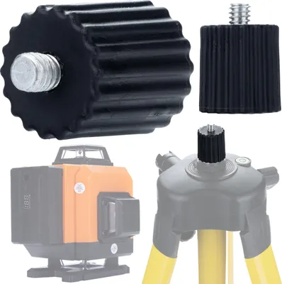 Produktbild von Adapter für Laser-Wasserwaage – Gewinde 5/8" auf 1/4" | Universell für Kamera & Zubehör | Kompatibel mit Rosfix Orange Eye, Hilda, Heckermann