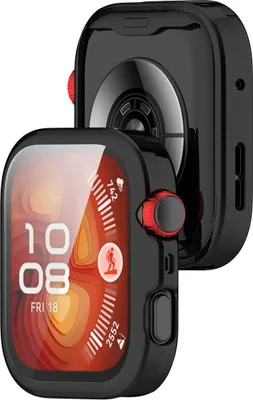 Produktbild von Schutzhülle für Huawei Watch Fit 4 Pro, Bizon Case Watch Felipe, Schwarz