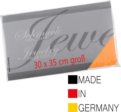 Produktbild von Goldputztuch für Schmuck 30 x 35 cm groß Goldtuch für Schmuck mit Goldputzmittel