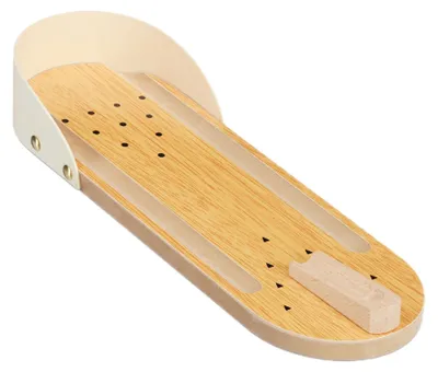 Obrázok produktu pre Relaxdays Stolný bowling, mini bowlingová dráha, sada s 10 kolíkmi, hra na zručnosť, dospelí a deti od 3 rokov, prírodná farba