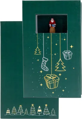Produktbild von NOCH Geschenkbox „Weihnachten“, handkolorierte Modellbau Dekoration, ideal als Weihnachtsgeschenk für Miniaturwelt und Bastelfans